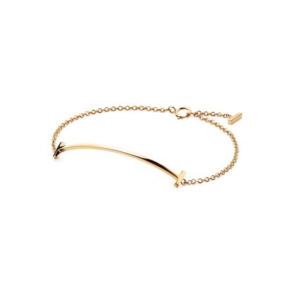 T Smile Bracelet in Yellow Gold