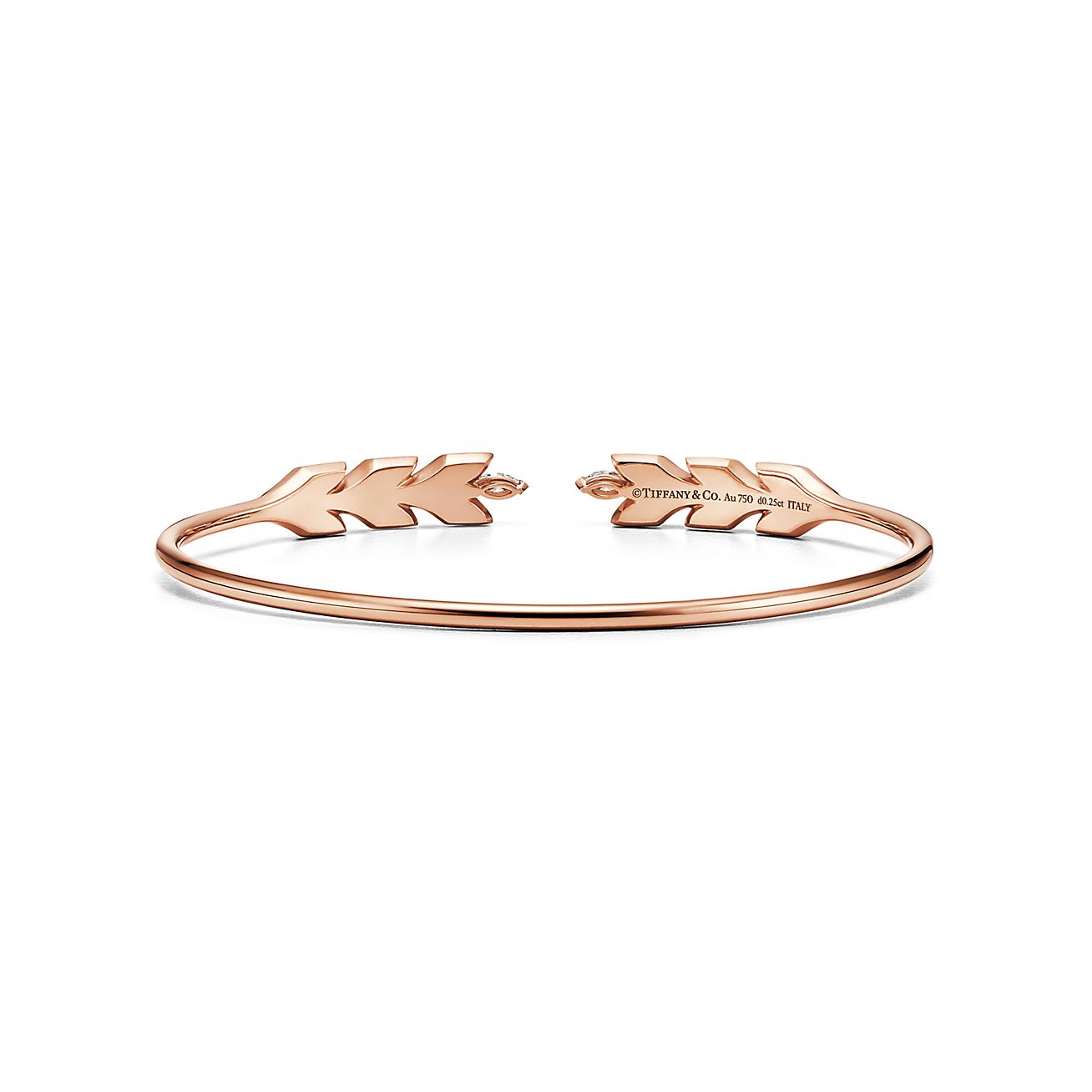 Victoria庐 Vine Wire Bracelet in Rose Gold with Diamonds