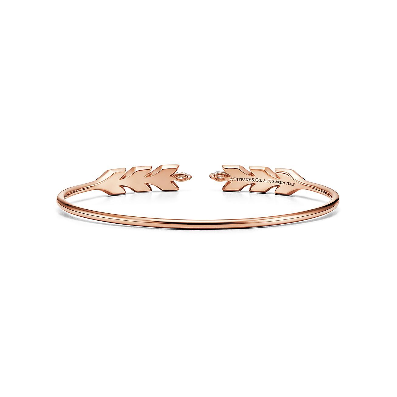 Victoria庐 Vine Wire Bracelet in Rose Gold with Diamonds