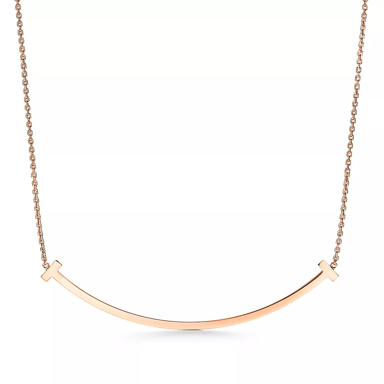 T Extra Large Smile Pendant in 18k Rose Gold