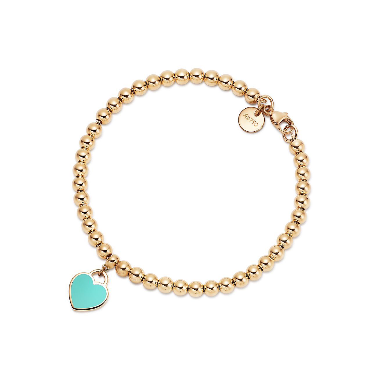 Return to 庐 Mini Heart Tag Bead Bracelet