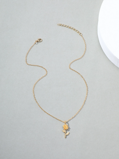 Flower Charm Necklace