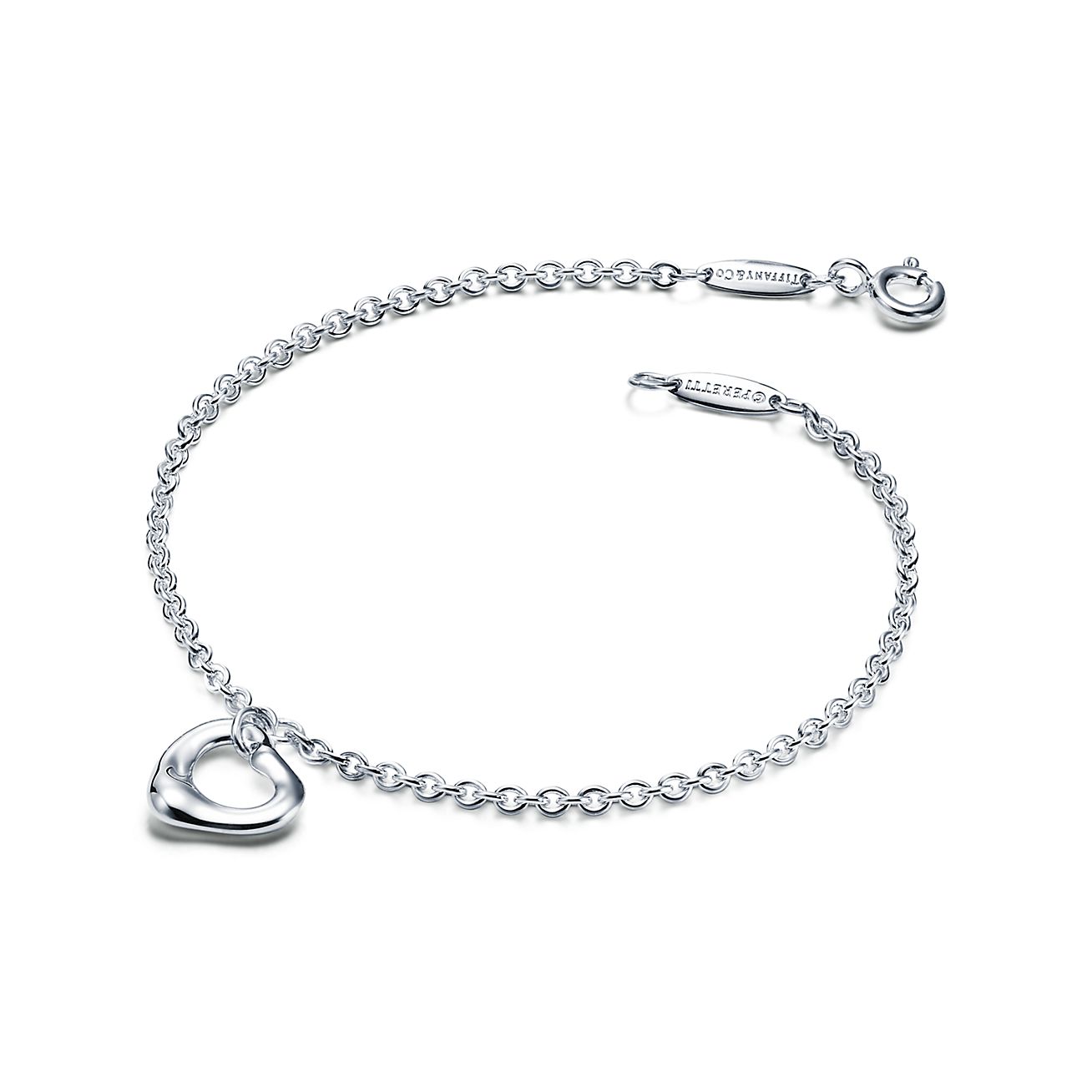 Elsa Peretti庐 Open Heart Bracelet in Silver, 11 mm