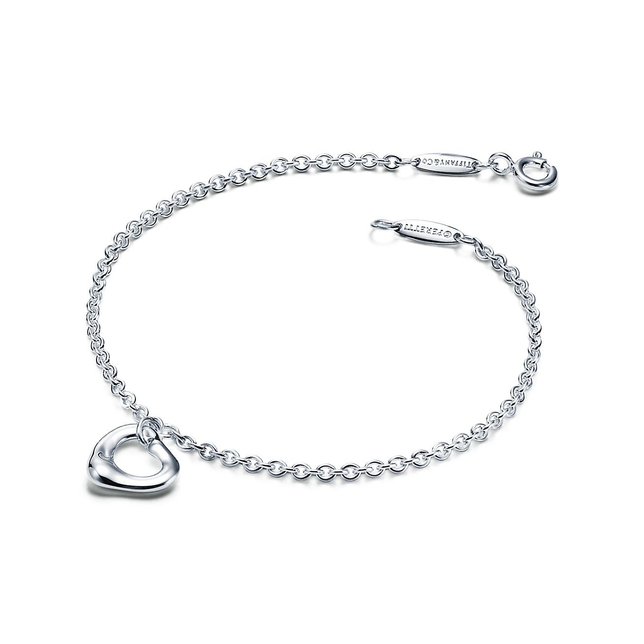 Elsa Peretti庐 Open Heart Bracelet in Silver, 11 mm