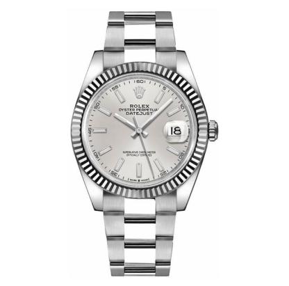 Datejust 41 Silver Dial Oyster Bracelet Watch 126334-0003