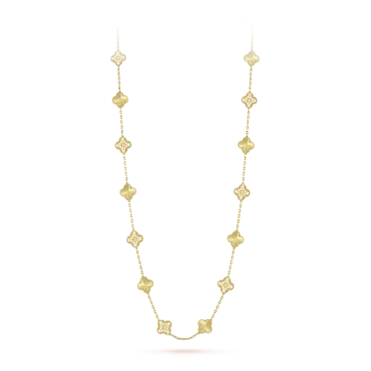 Vintage Alhambra long necklace, 20 motifs