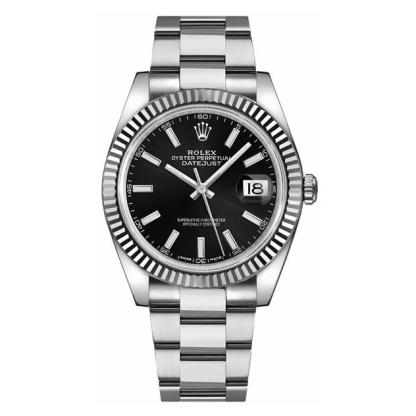 Datejust 41 Black Dial Oyster Bracelet Men's Watch 126334-0017