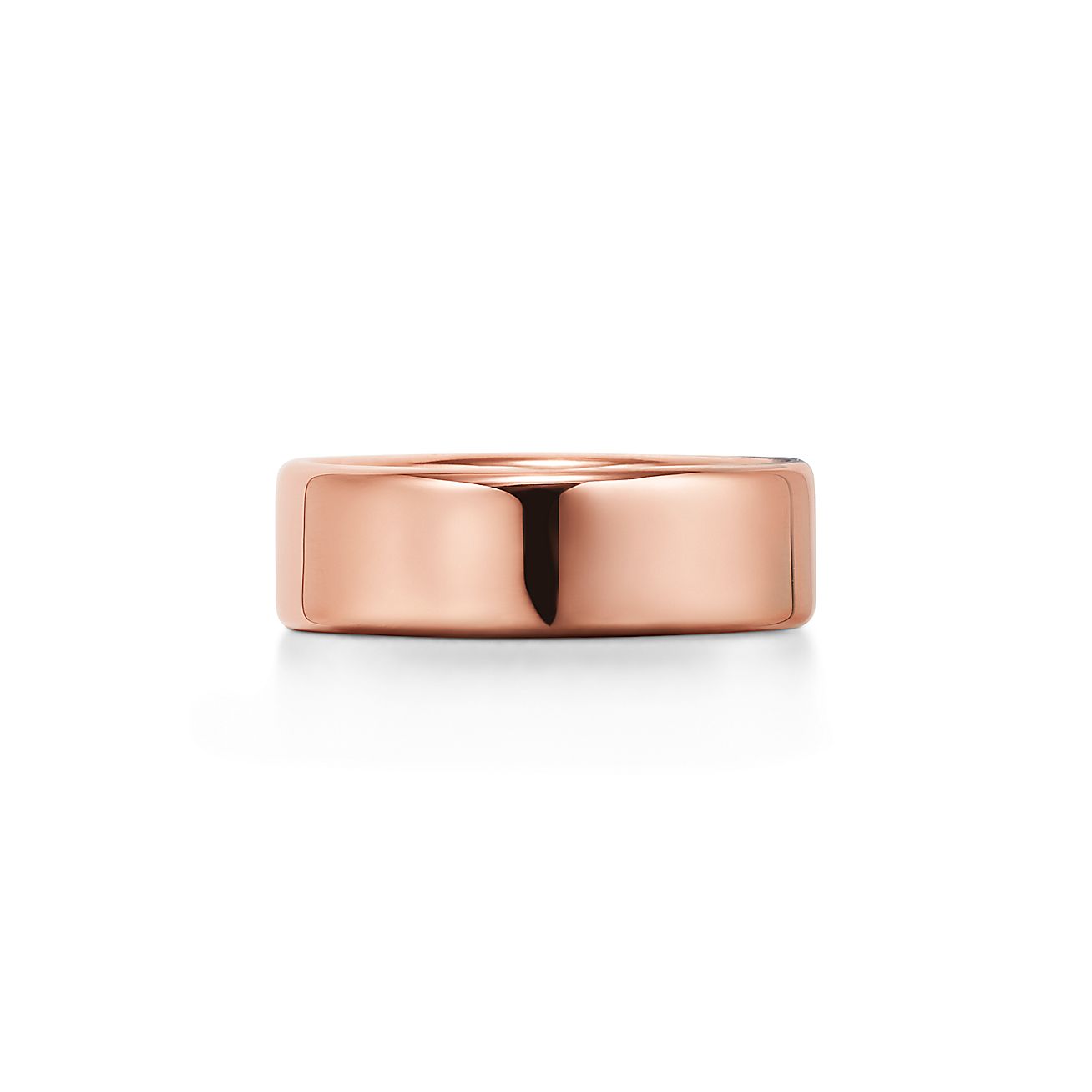 Return to 庐 Narrow Ring in 18k Rose Gold with Diamonds