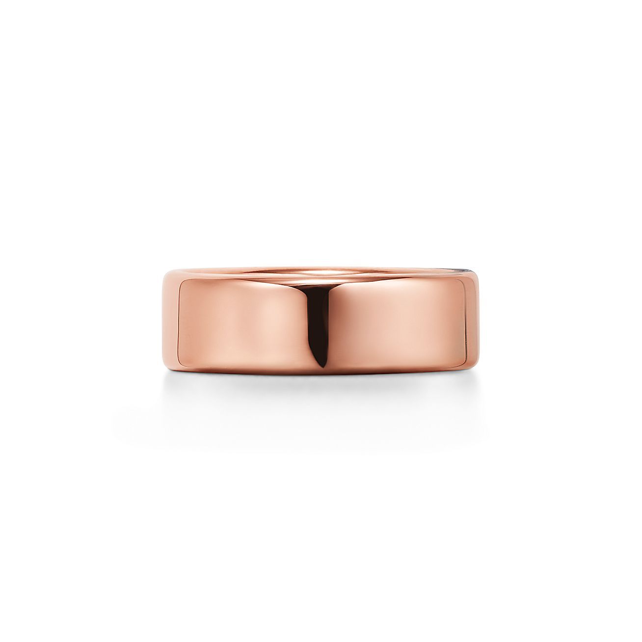 Return to 庐 Narrow Ring in 18k Rose Gold with Diamonds