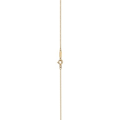 T Smile Pendant in Yellow Gold with Diamonds, Small