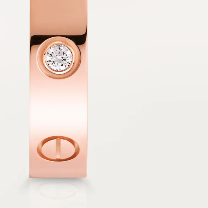 LOVE WEDDING BAND, 1 DIAMOND