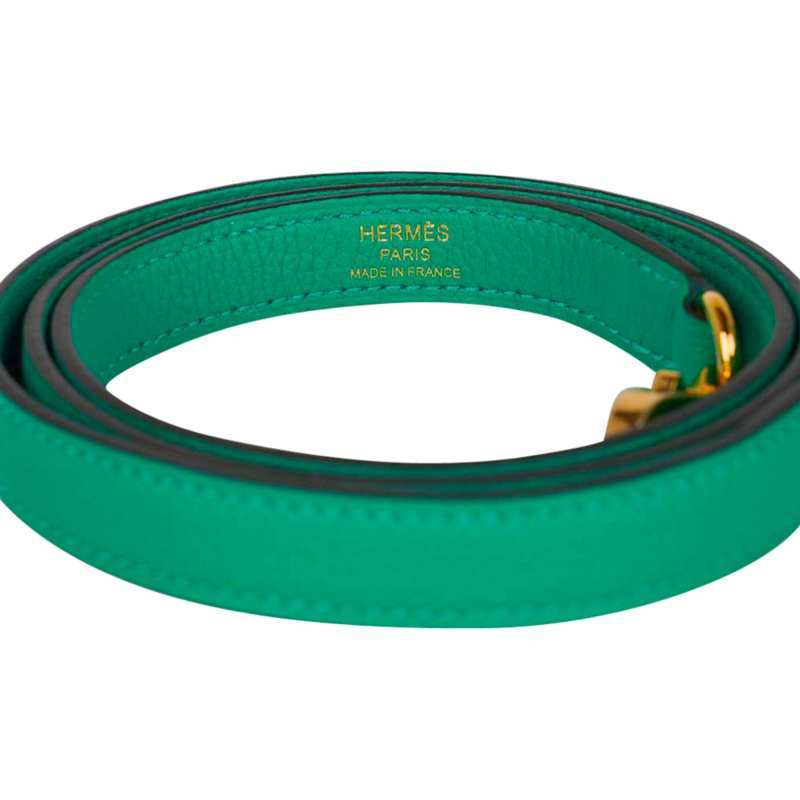 Kelly Retourne 25 Bag Menthe Togo Gold Hardware New w/Box