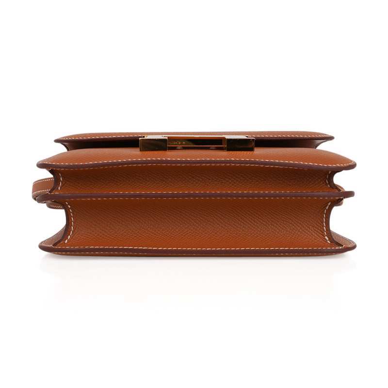 Constance 18 Mini Bag Gold w/ Gold Hardware Epsom Leather
