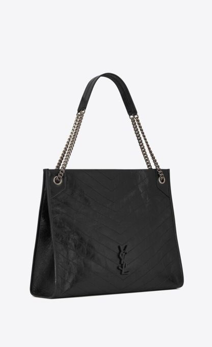 NIKI LARGE SHOPPING IN CRINKLED VINTAGE LEATHER