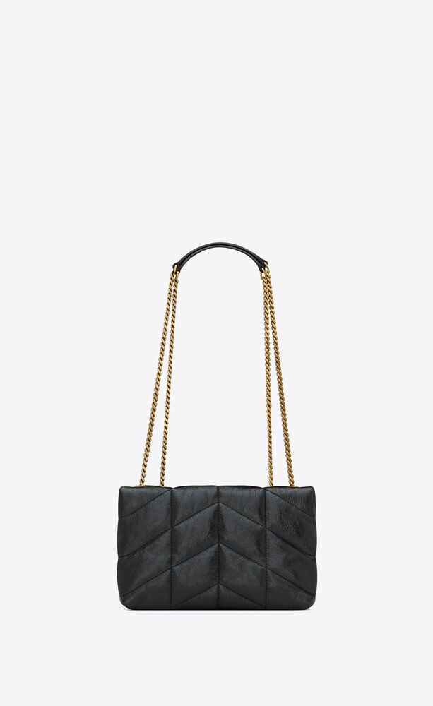 TOY PUFFER IN SHINY GRAINED LEATHER