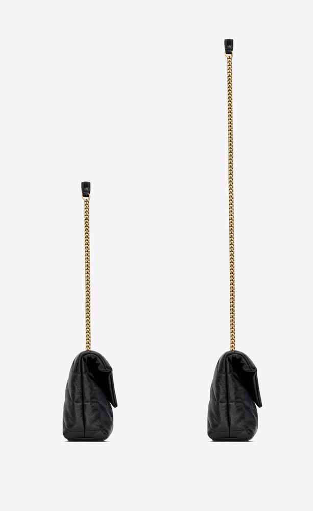 TOY PUFFER IN SHINY GRAINED LEATHER