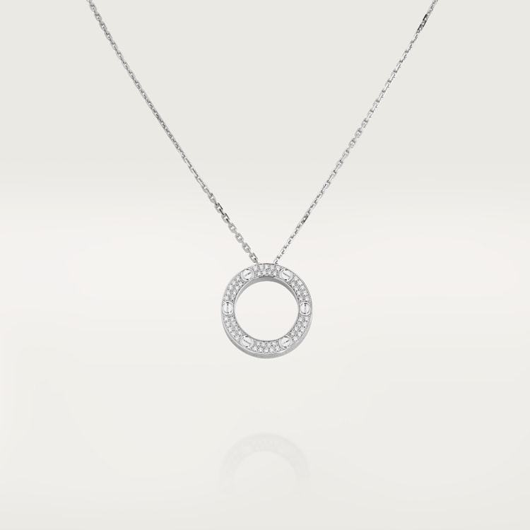 LOVE NECKLACE, DIAMOND-PAVED