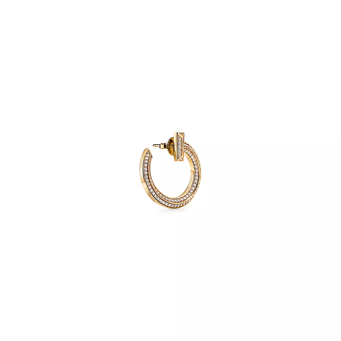 T T1 Open Hoop Earrings