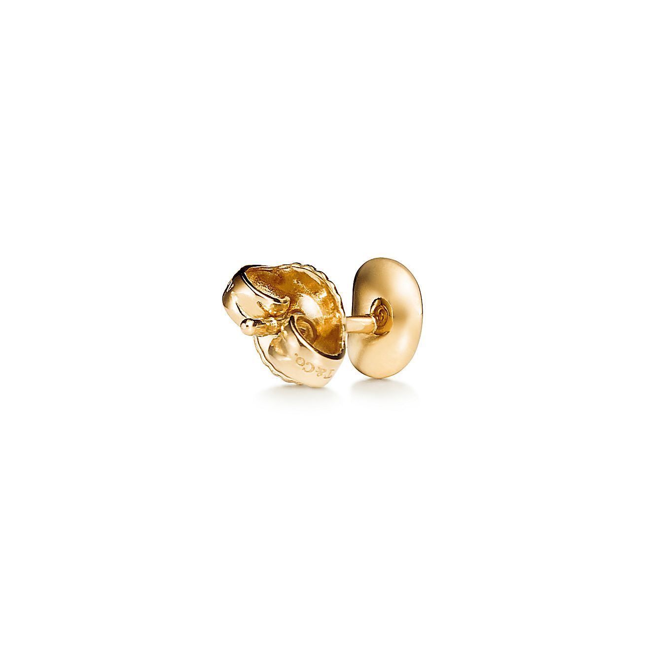 Elsa Peretti庐 Bean庐 design Earrings in Yellow Gold, 9 mm