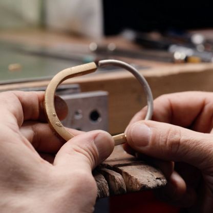 Lock Pendant in Rose Gold, Medium