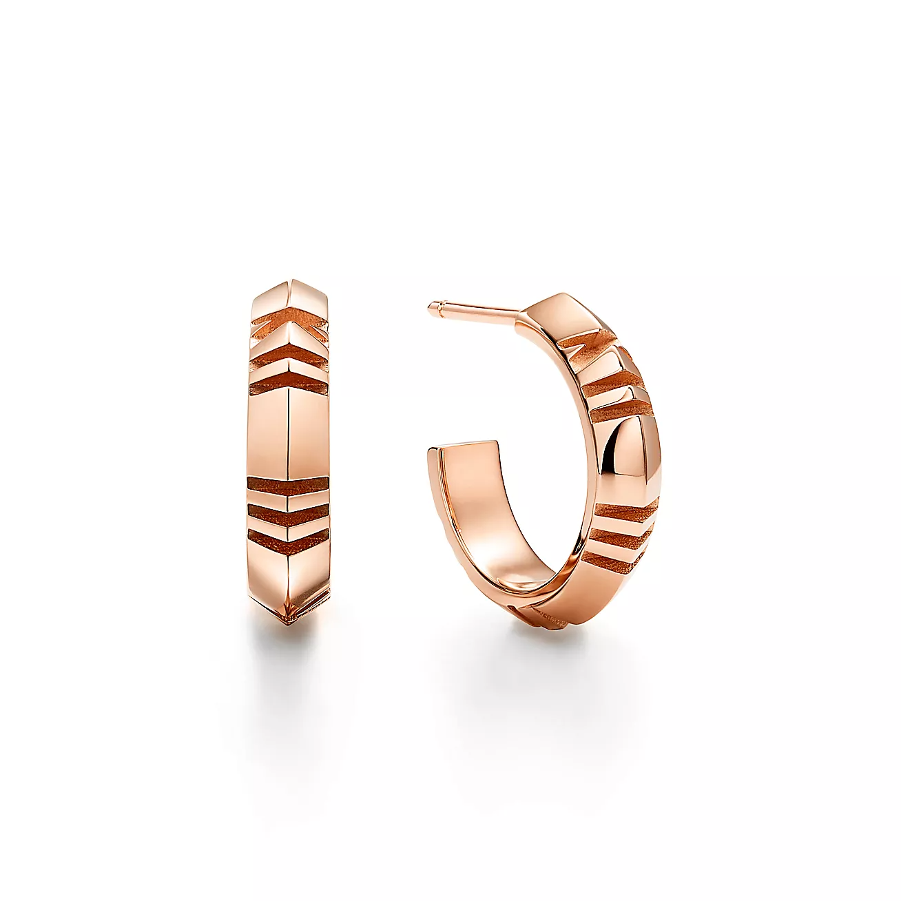 Atlas庐 X Hoop Earrings in Rose Gold, Small