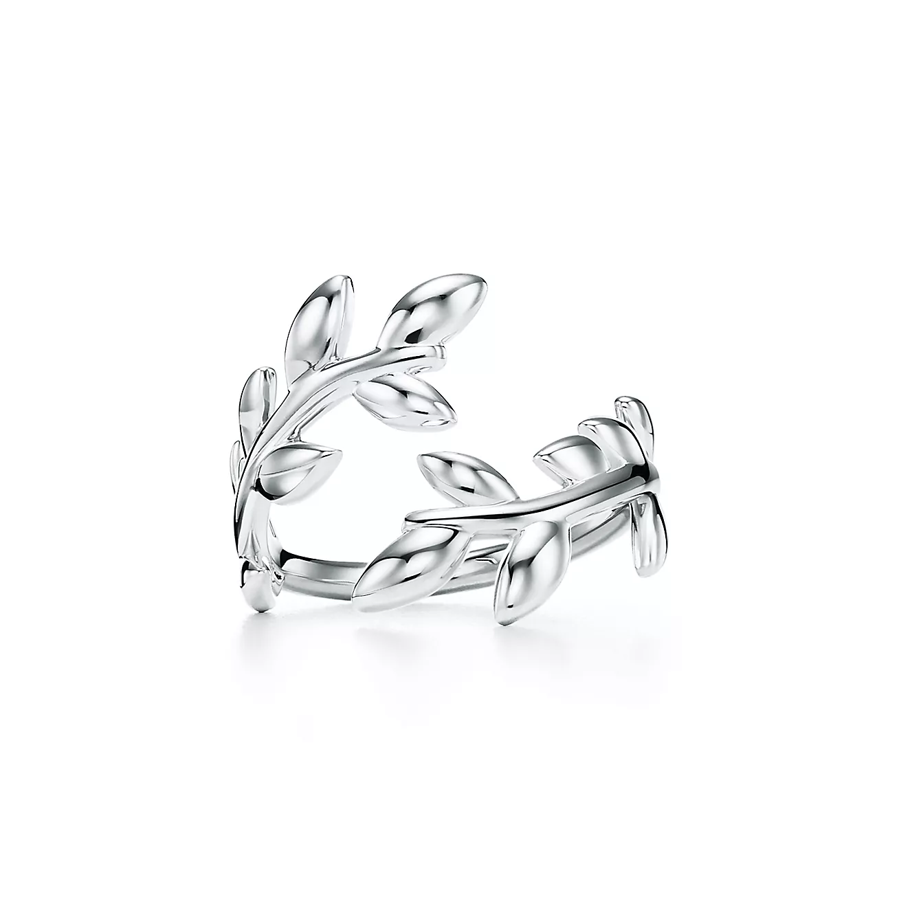 Paloma Picasso庐 Olive Leaf Bypass Ring in Silver