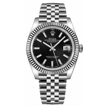 Datejust 41 Black Dial Men's Watch 126334-0018