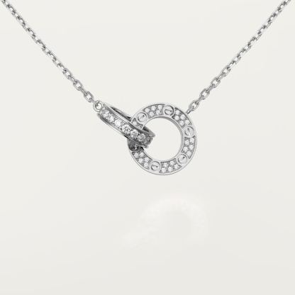 LOVE NECKLACE, DIAMOND-PAVED