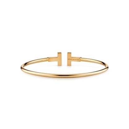 T Wire Bracelet in 18k Gold