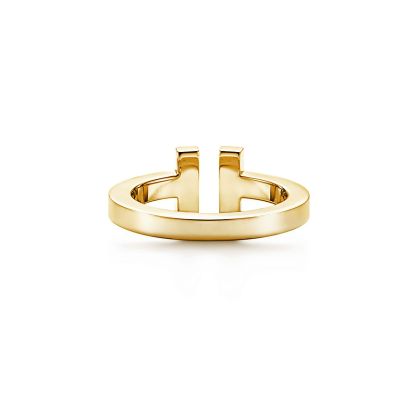 T Square Ring in Yellow Gold