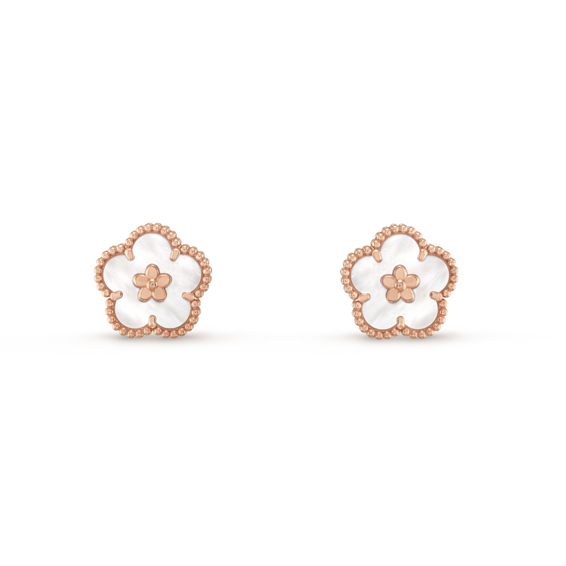 Lucky Spring earrings, plum blossom