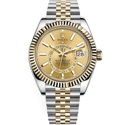 Sky-Dweller Champagne Dial Men's Watch 326933-0001