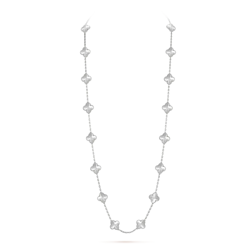 Vintage Alhambra long necklace, 20 motifs