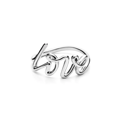 Paloma's Graffiti Love Ring in Silver, Small