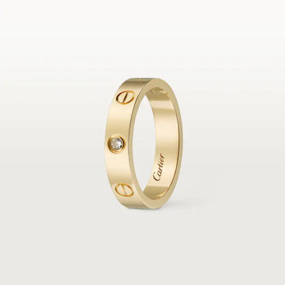 LOVE WEDDING BAND, 1 DIAMOND