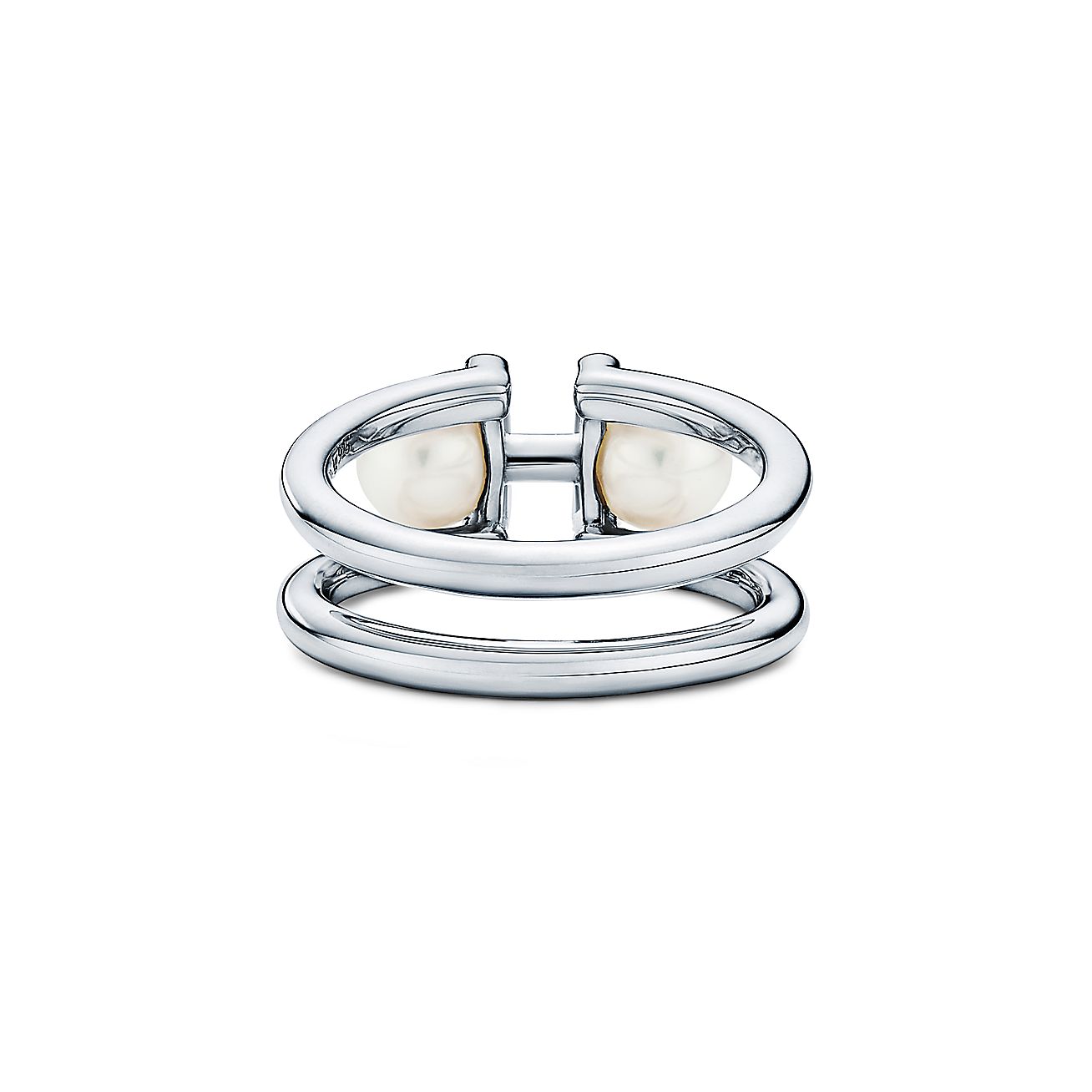 HardWear Double Pearl Ring in Sterling Silver
