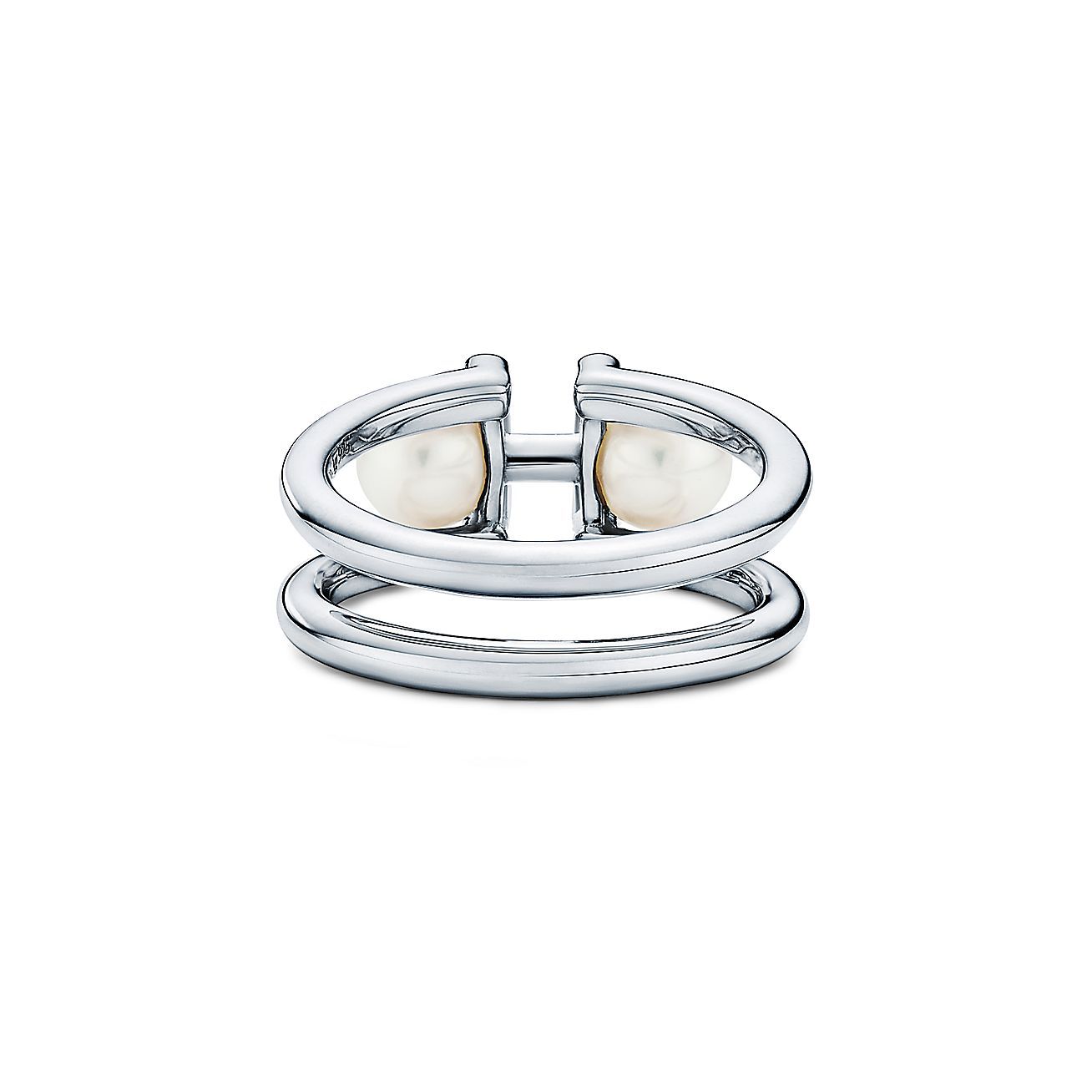 HardWear Double Pearl Ring in Sterling Silver