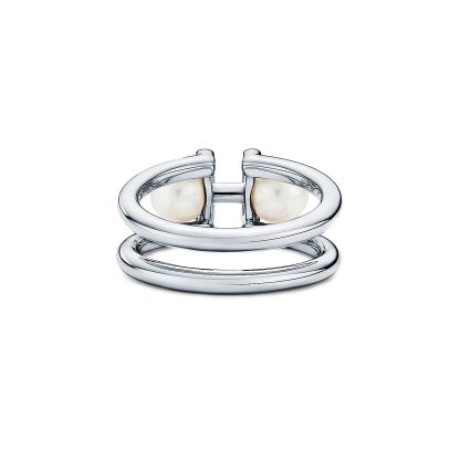 HardWear Double Pearl Ring in Sterling Silver