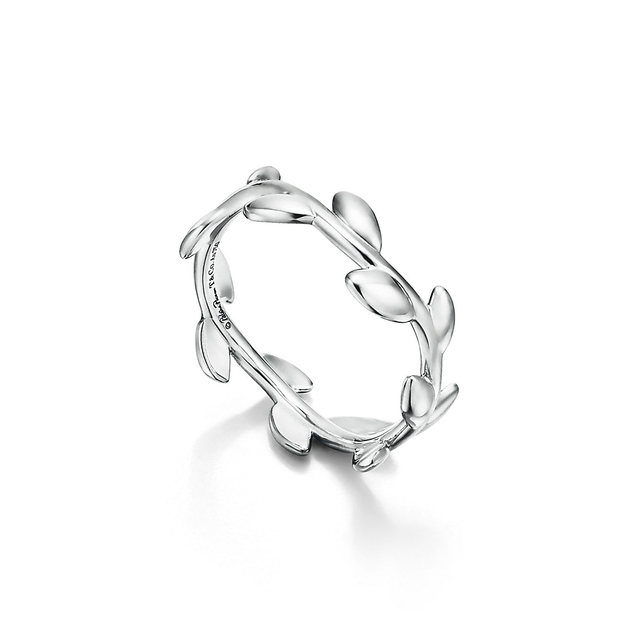Paloma Picasso庐 Olive Leaf Band Ring in Silver, Narrow