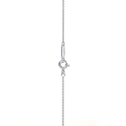 Return to 庐 Heart Tag Pendant in Silver, Medium