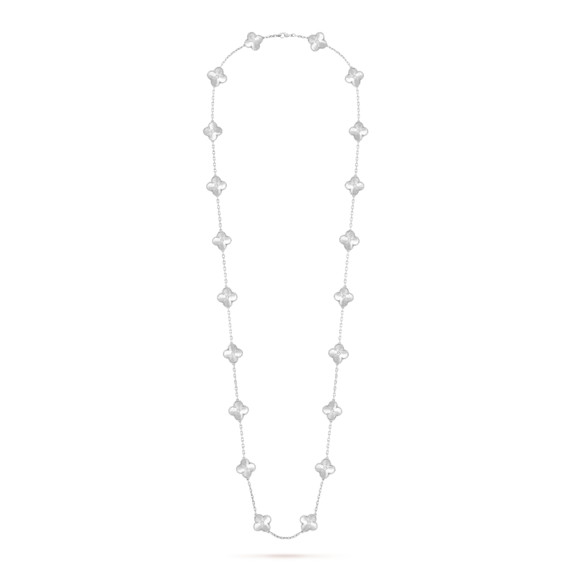 Vintage Alhambra long necklace, 20 motifs