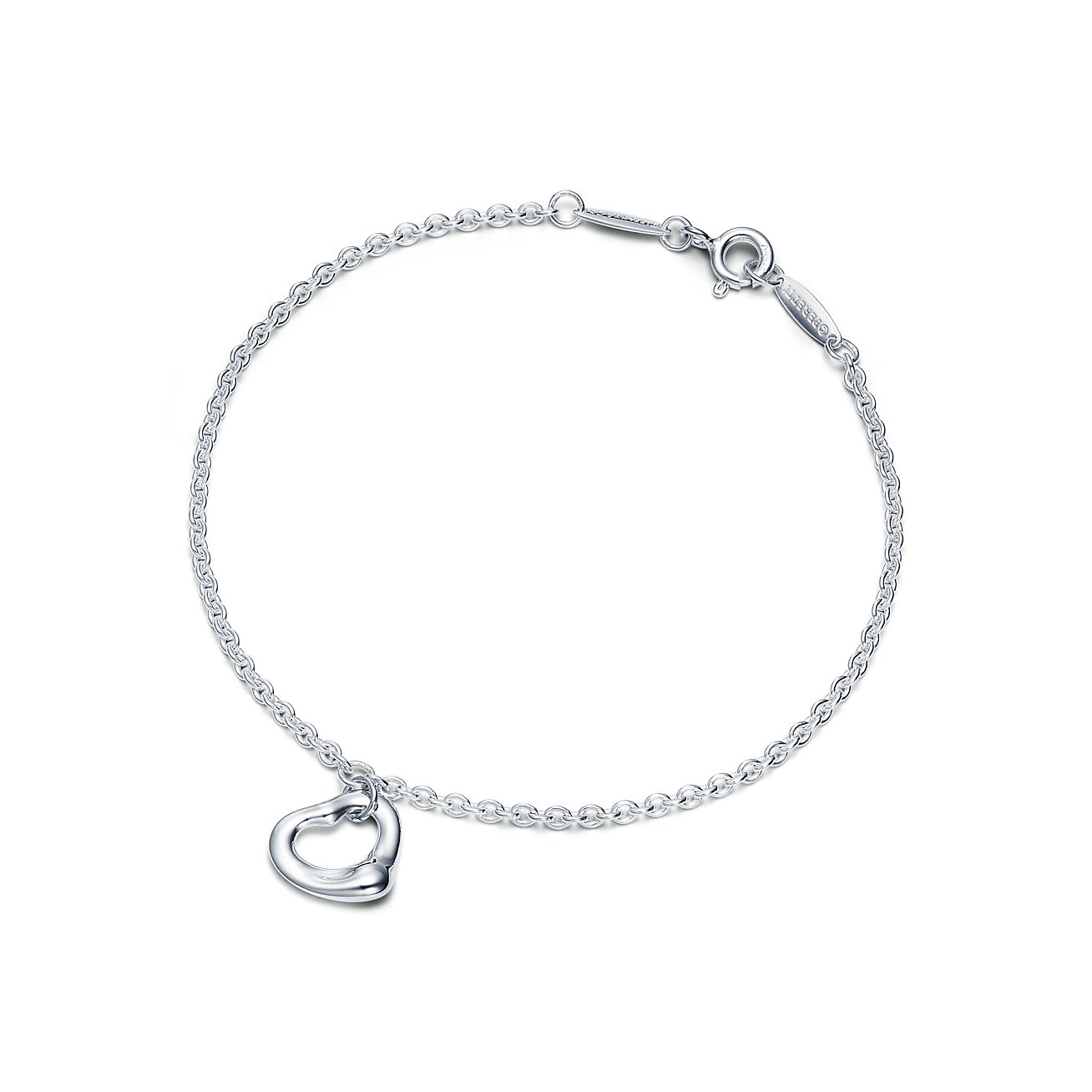 Elsa Peretti庐 Open Heart Bracelet in Silver, 11 mm