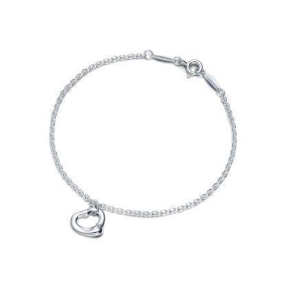 Elsa Peretti庐 Open Heart Bracelet in Silver, 11 mm