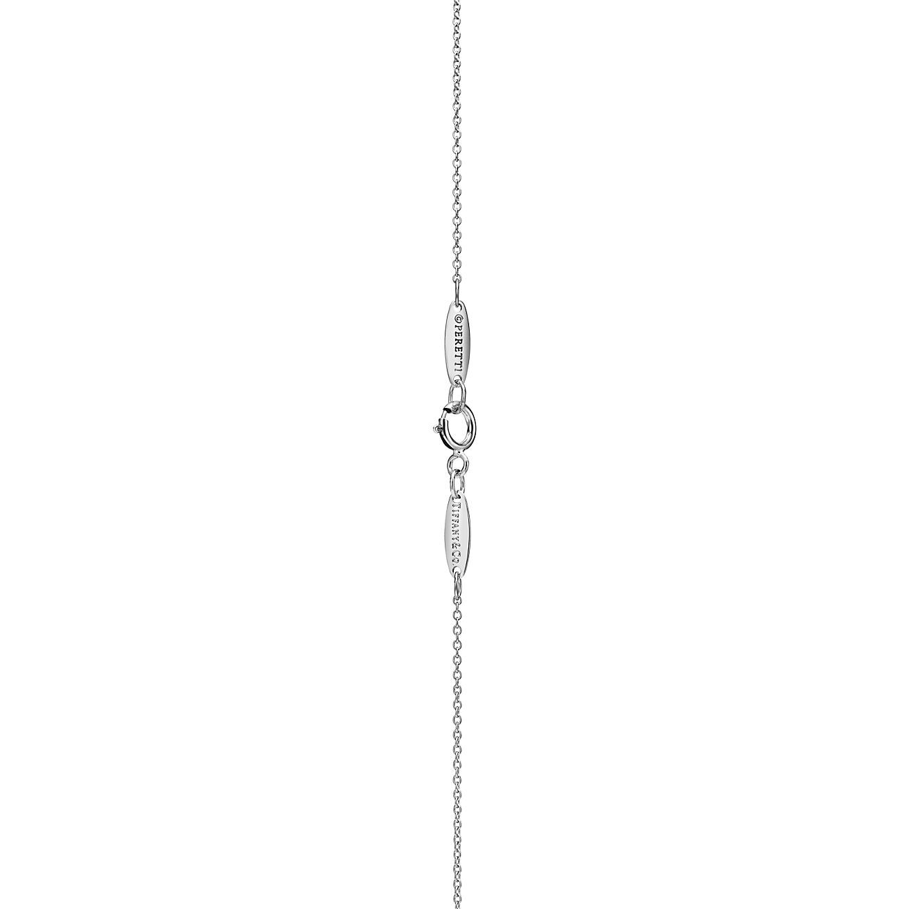 Elsa Peretti庐 Open Heart Pendant in Sterling Silver, 7 mm