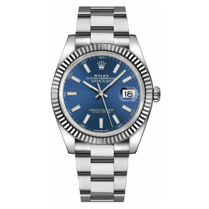 Datejust 41 Blue Dial Oyster Bracelet Watch 126334-0001