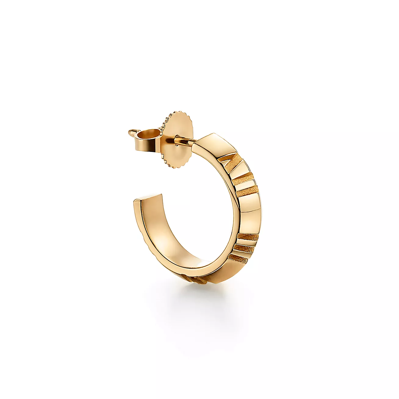 Atlas庐 X Hoop Earrings in Yellow Gold, Small