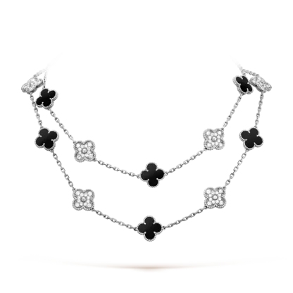 Vintage Alhambra long necklace, 20 motifs