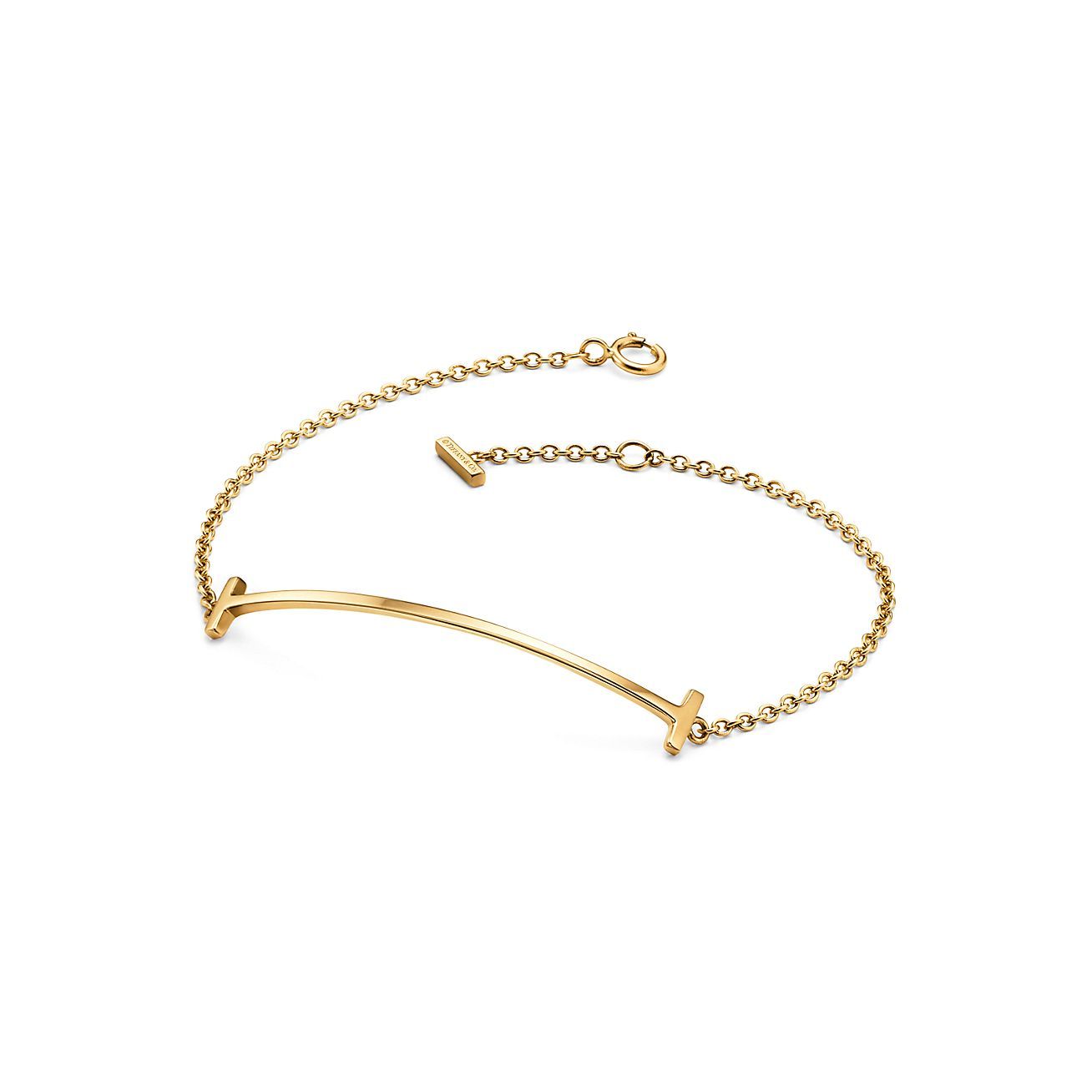 T Smile Bracelet in Yellow Gold