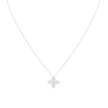 Star Blossom Pendant, White Gold And Diamonds