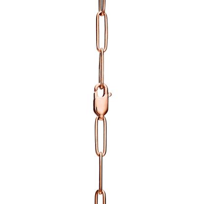 Lock Pendant in Rose Gold with Diamonds, Large